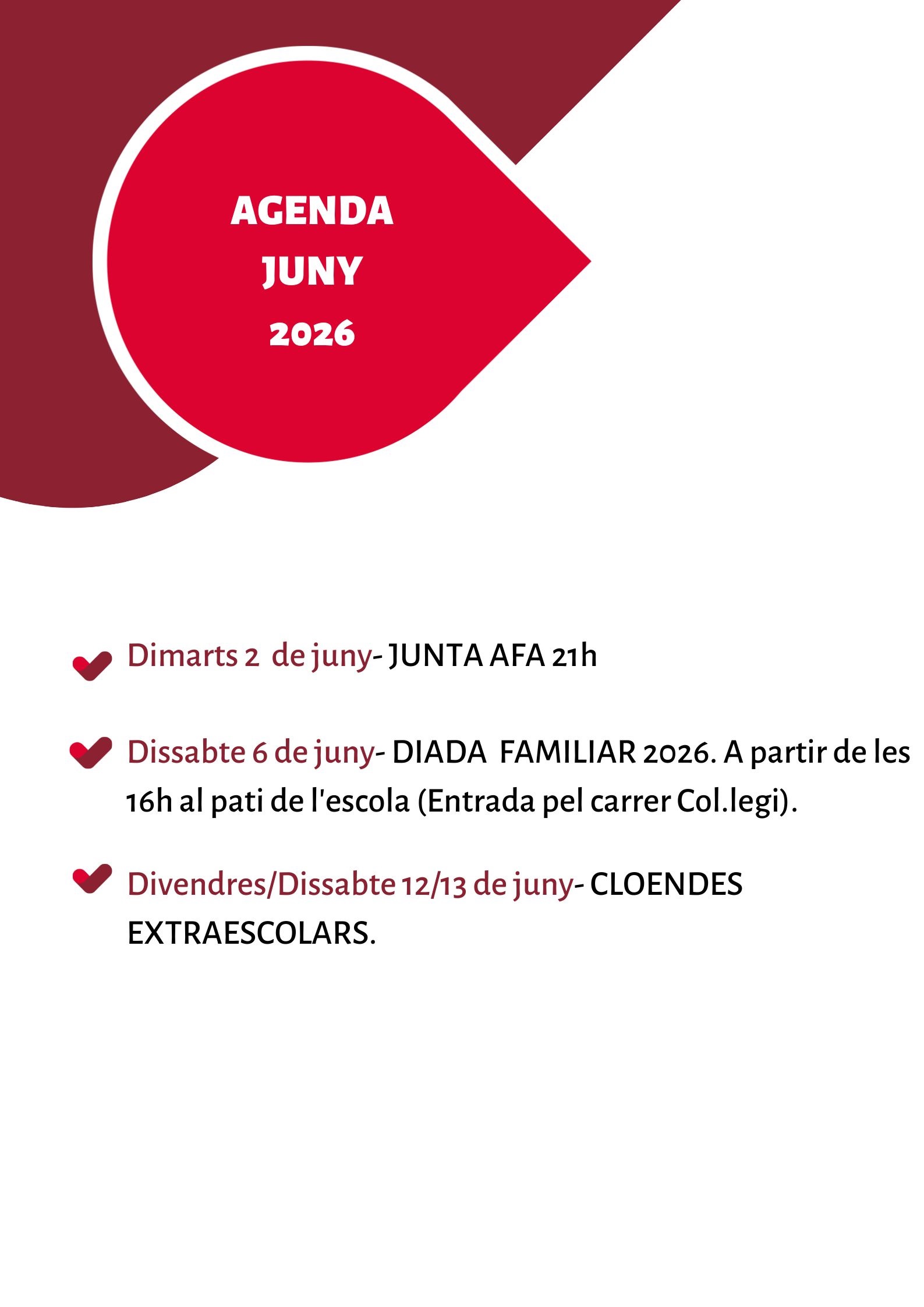 agenda juny